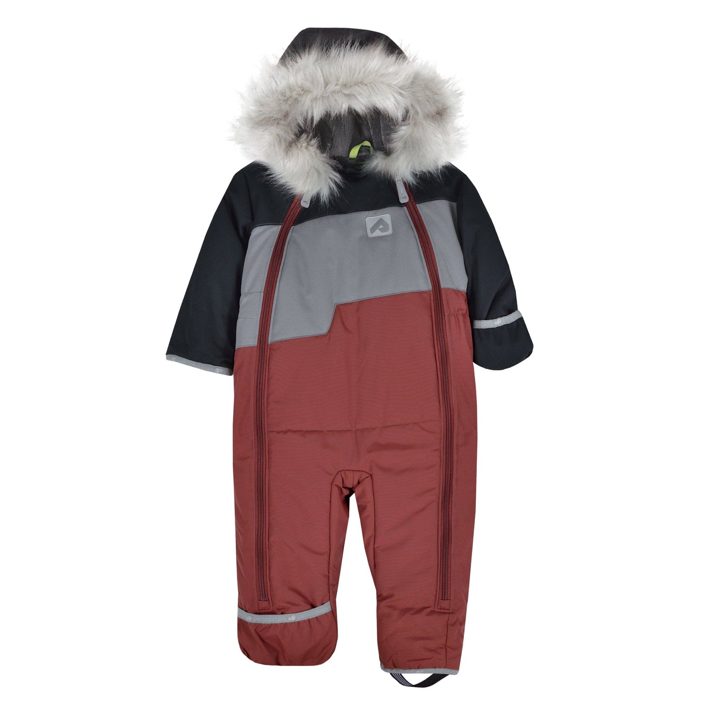 Habit de neige 1 pièce pour bébé - Noir, Ardoise et Grenat