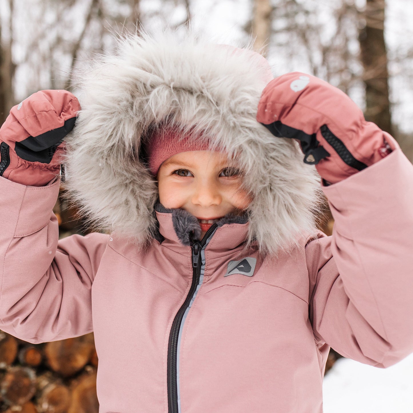 Two piece kid snowsuit - Peony