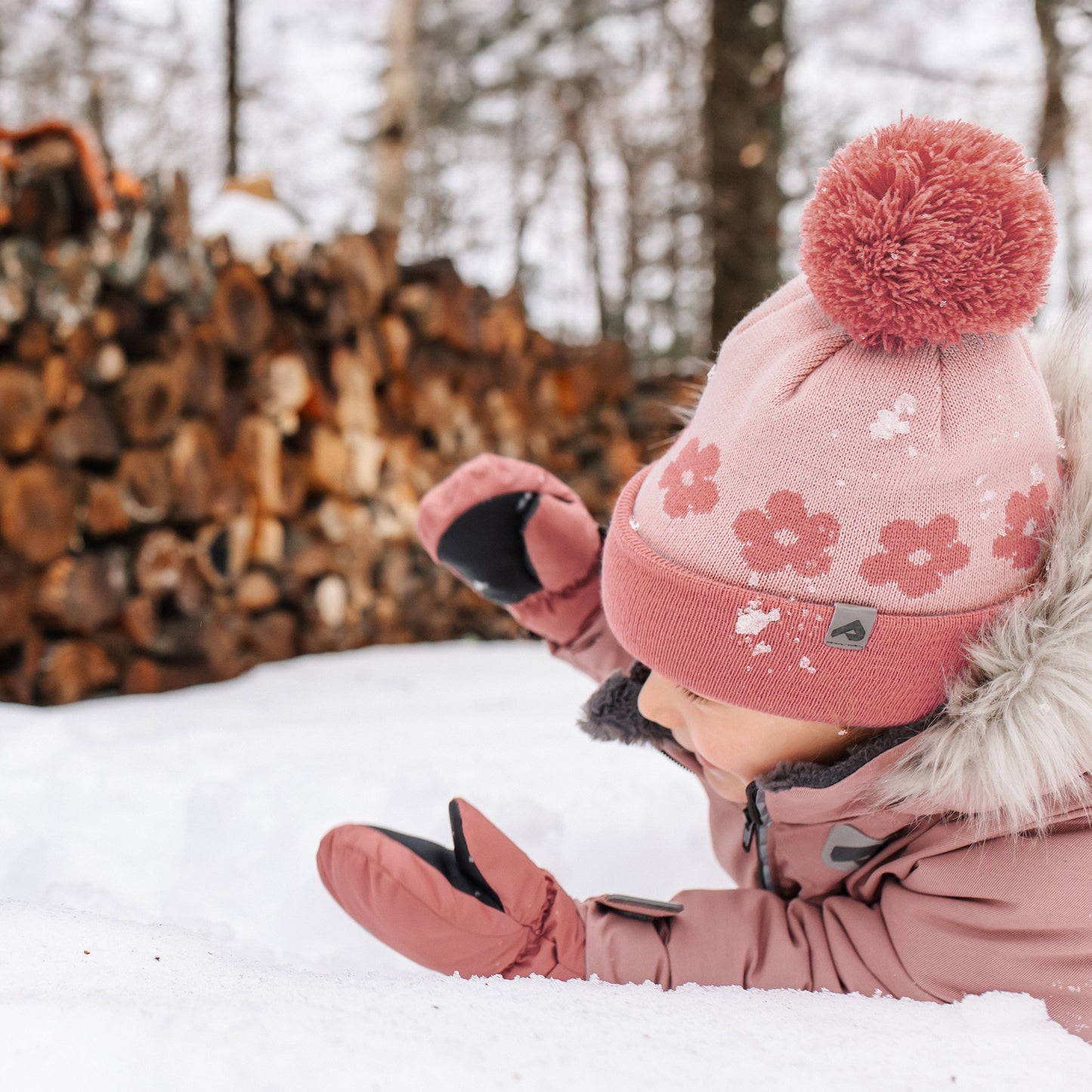 Two piece kid snowsuit - Peony