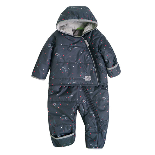 One piece baby snowsuit - Petals