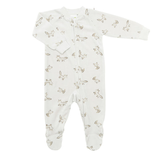 Pyjama pour bébé en velours - Renard
