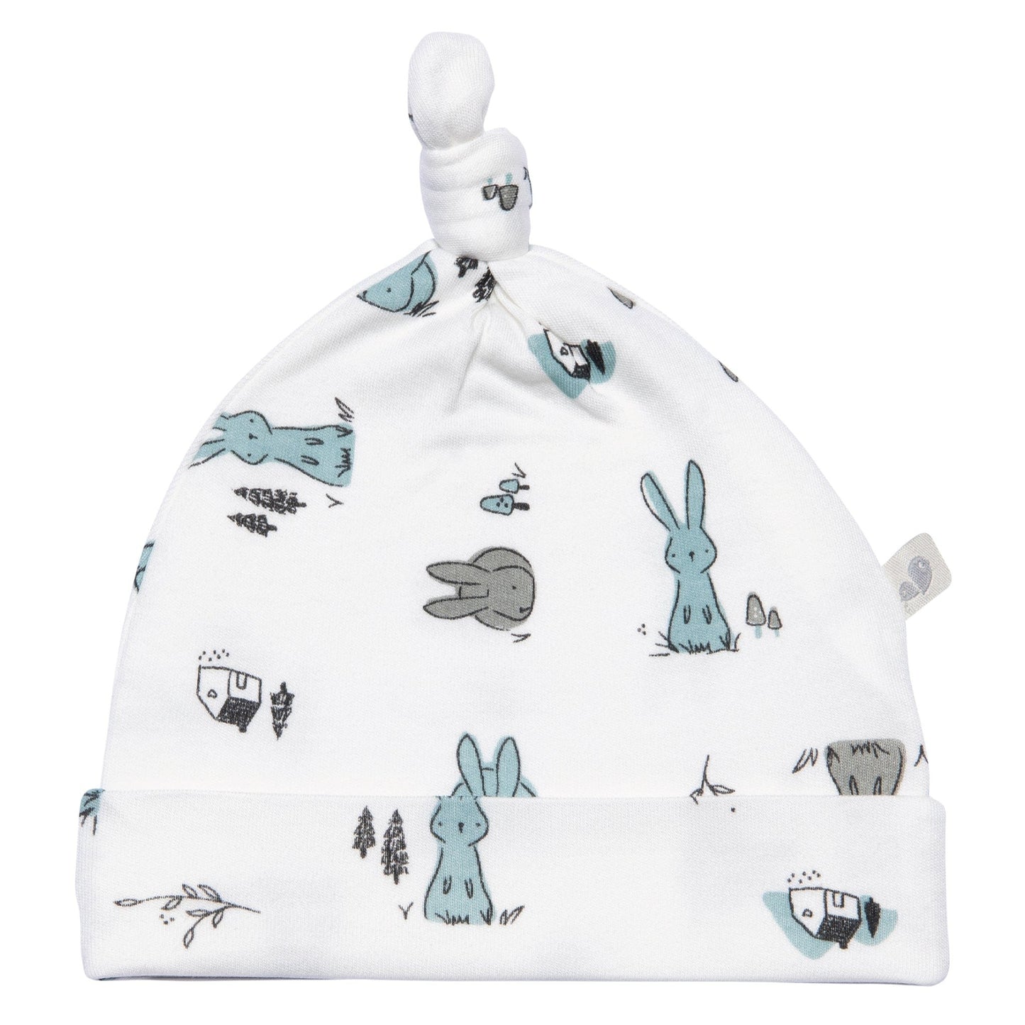 Newborn bamboo knotted hat - Bunnies