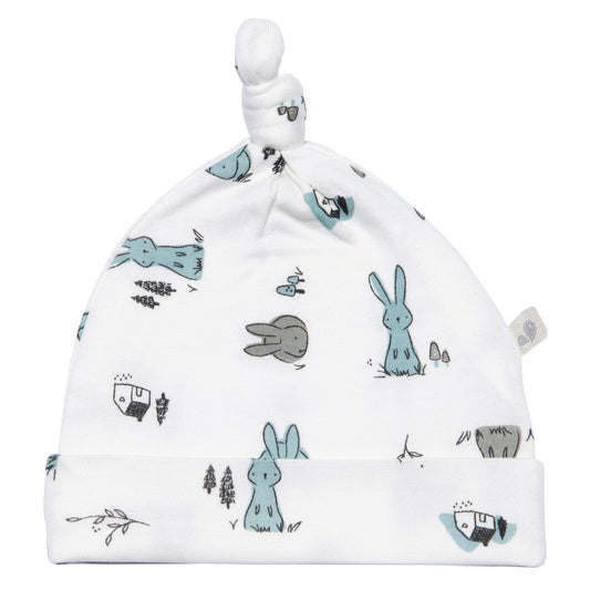 Newborn bamboo knotted hat - Bunnies