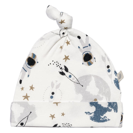 Newborn bamboo knotted hat - Space