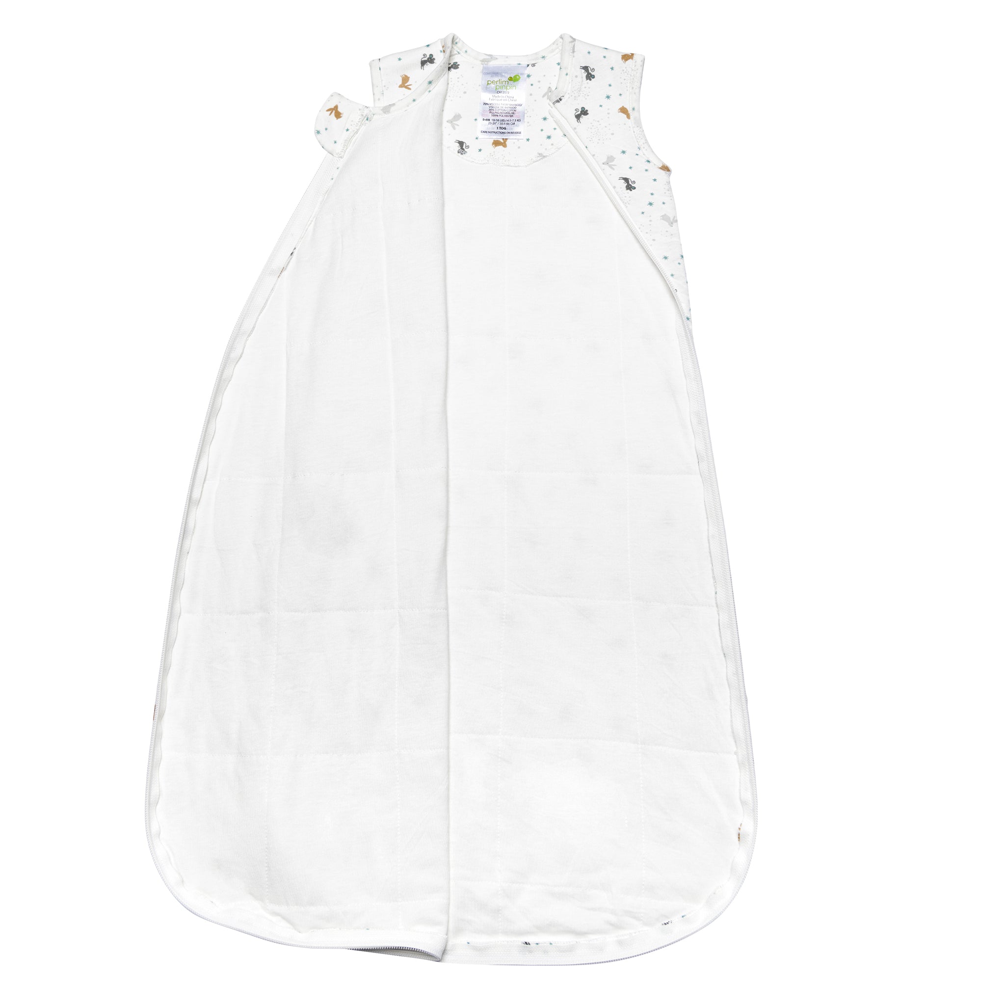 Quilted bamboo sleep sack - Mice (2.5 togs)