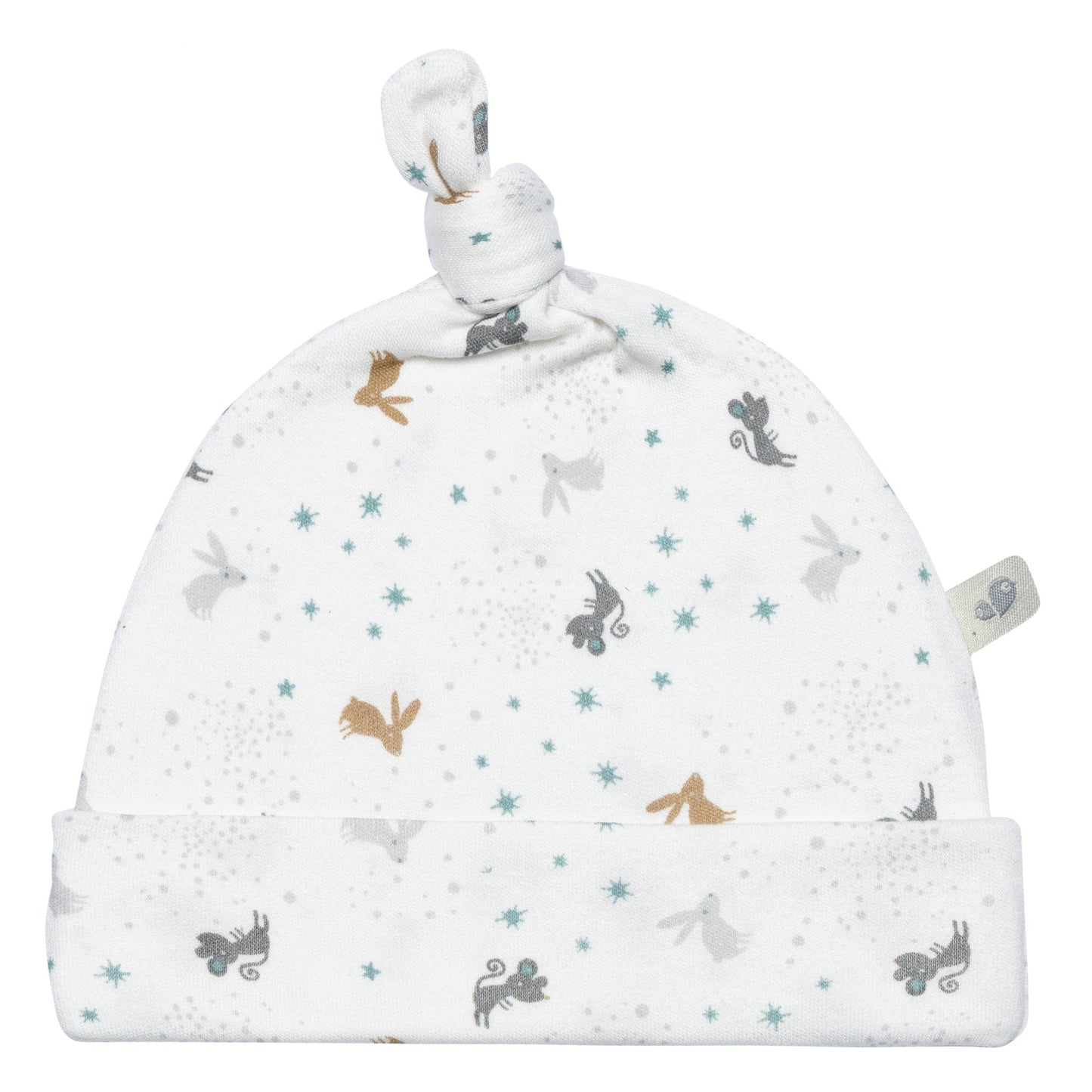 Newborn bamboo knotted hat - Mice