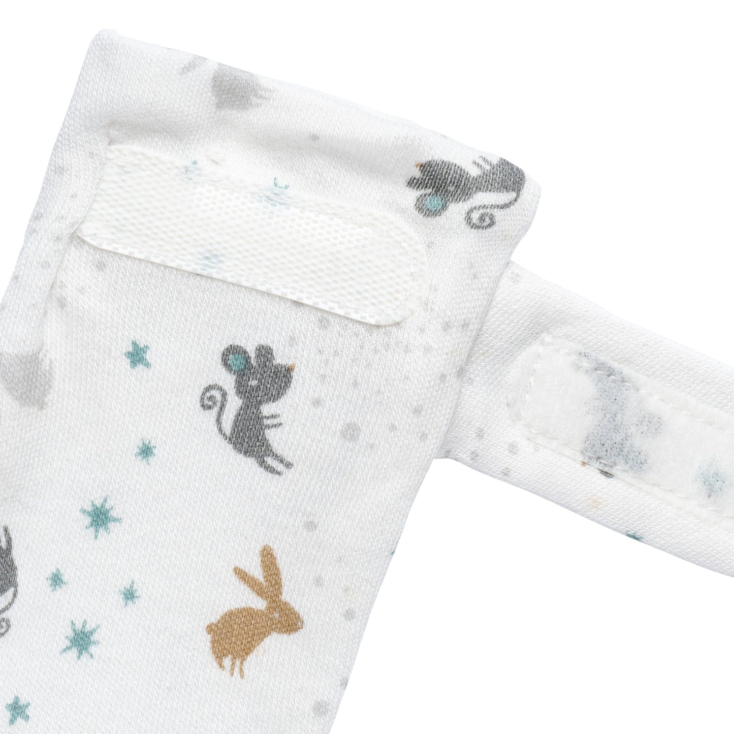Newborn bamboo scratch mittens - Mice