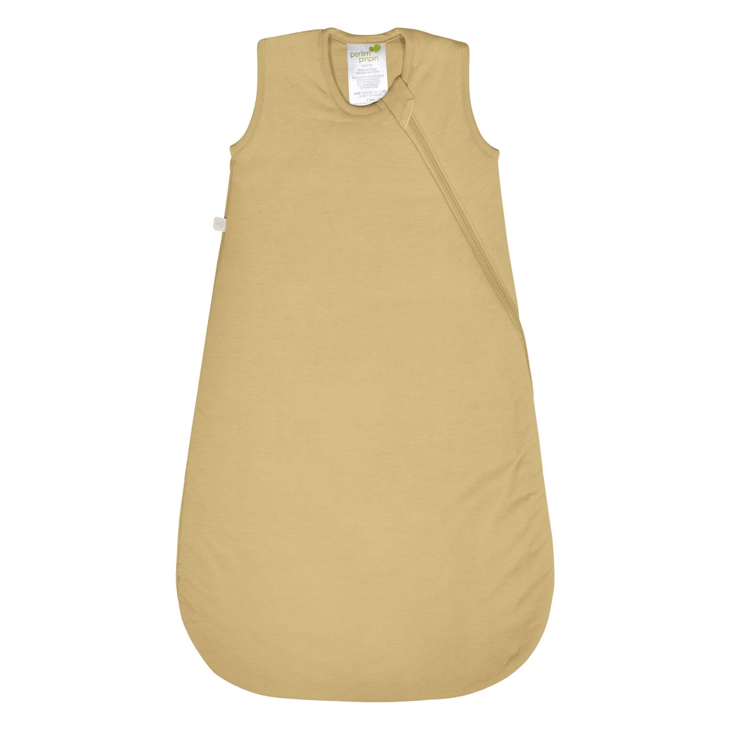 Quilted bamboo sleep sack - Curry (1.0 tog)