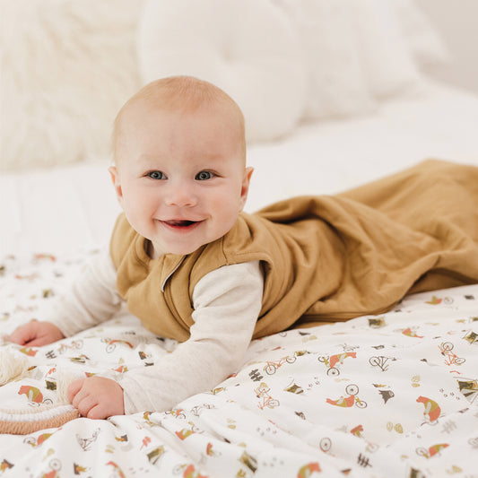 Quilted bamboo sleep sack  - Honey (2.5 togs)