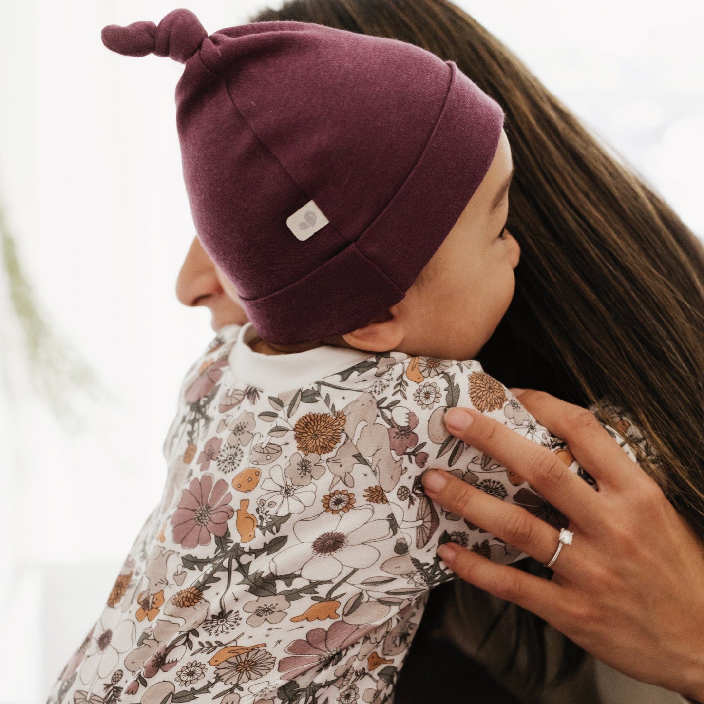 Newborn bamboo knotted hat - Porto
