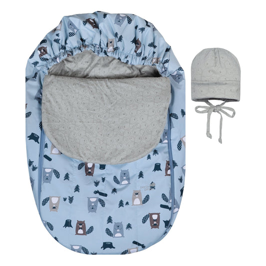 Infant mid-season bunting bag - Blue Beavers