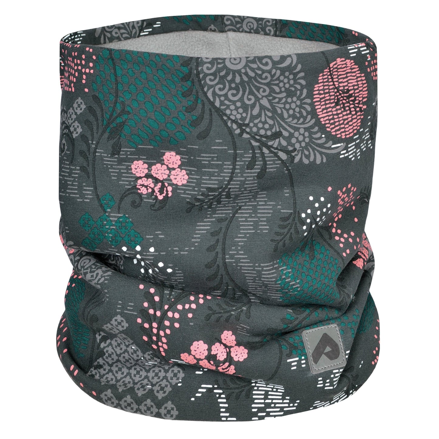 Cotton neck warmer with fleece lining - Flore