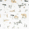 4 pieces crib set - Safari