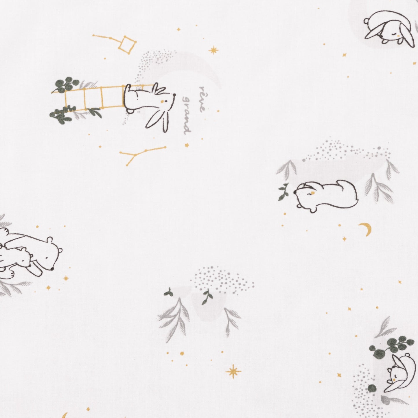 Housse de lit 54'' et 2 cache-oreillers - Clair de Lune