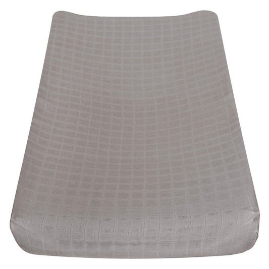 Cotton muslin change pad cover - Taupe