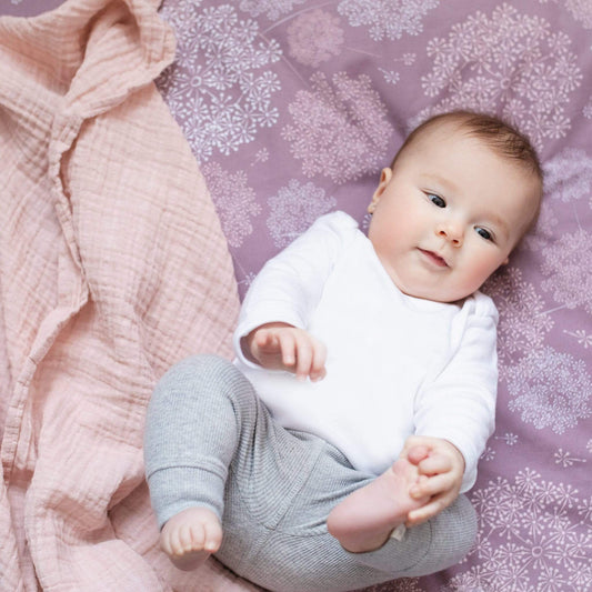 Cotton muslin swaddle - Pink