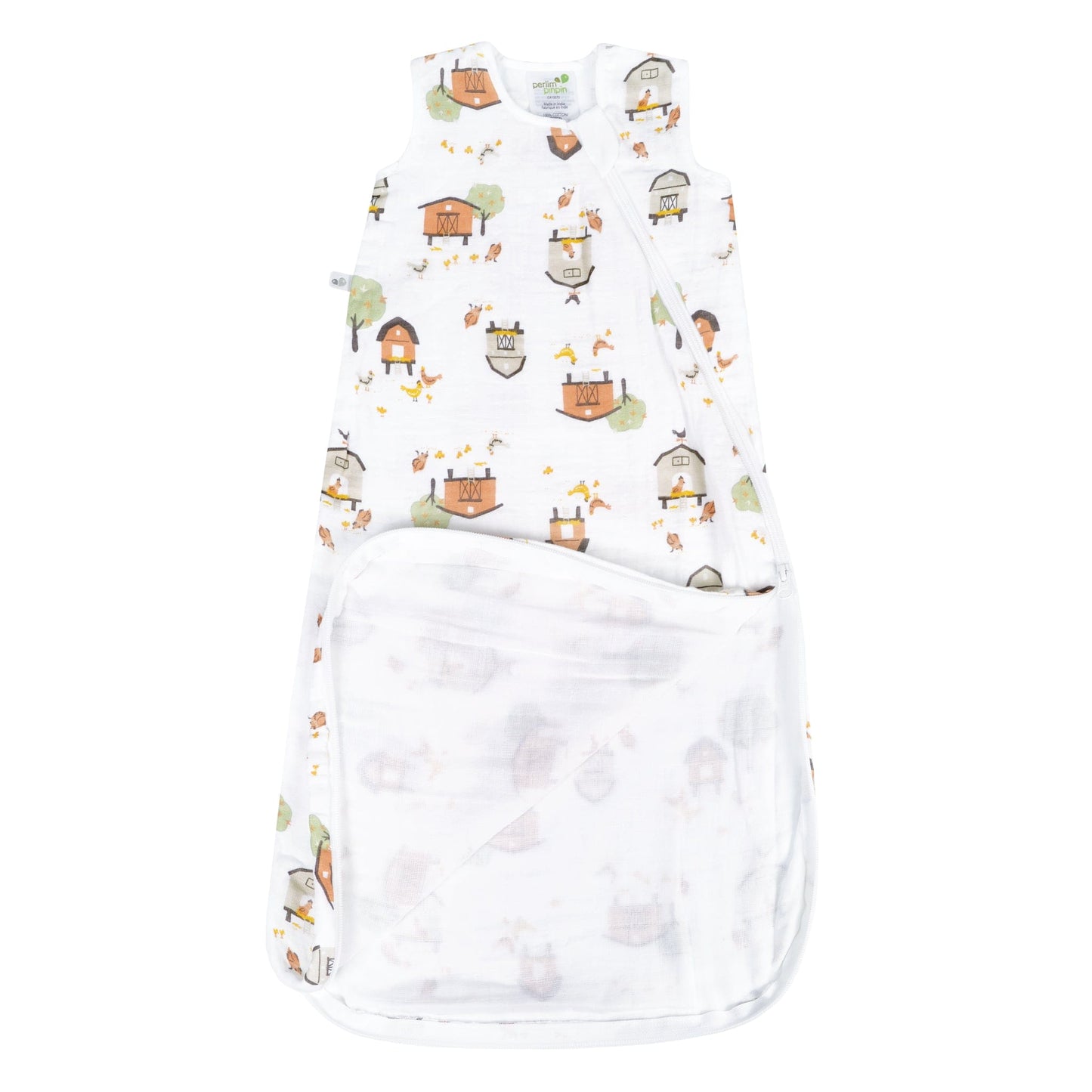 Cotton muslin sleep sack - Farm (0.7 tog)