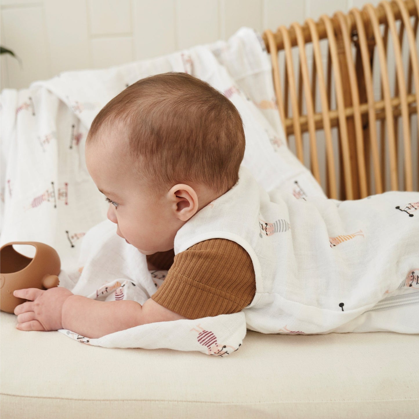 Cotton muslin sleep sack - Circus (0.7 tog)