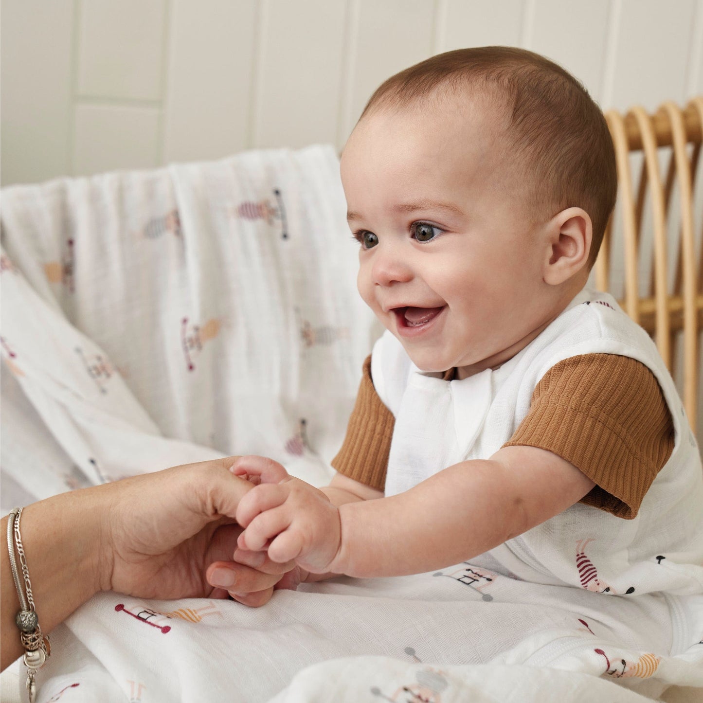 Cotton muslin sleep sack - Circus (0.7 tog)