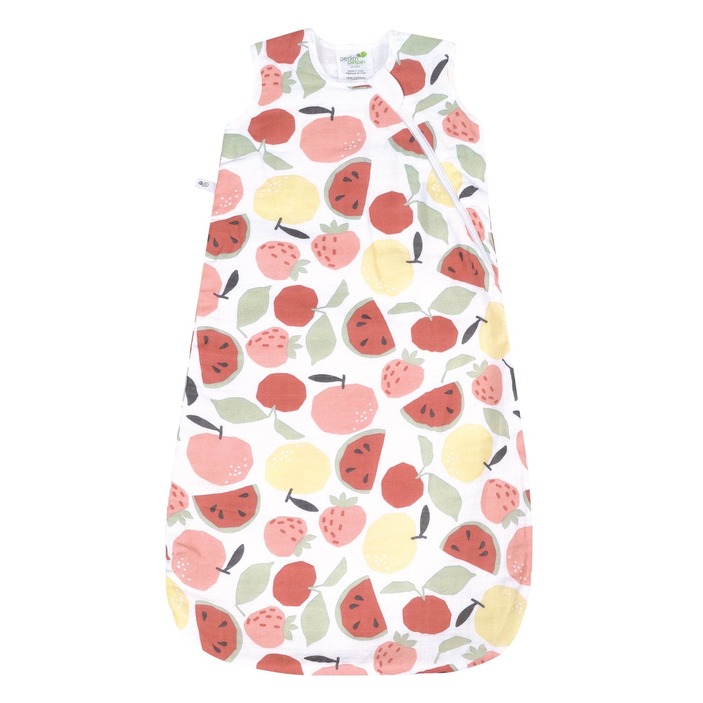 Cotton muslin sleep sack - Fruits (0.7 tog)