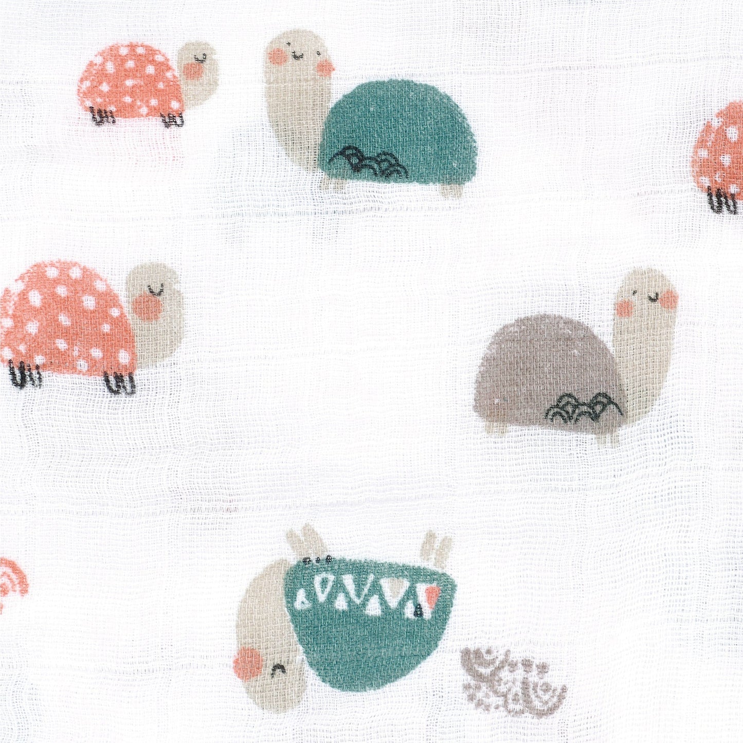 Cotton muslin sleep sack - Turtles (0.7 tog)
