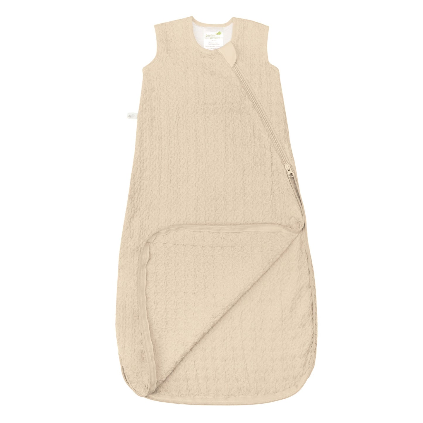 Organic cotton waffle sleep sack - Curry (1.0 tog)
