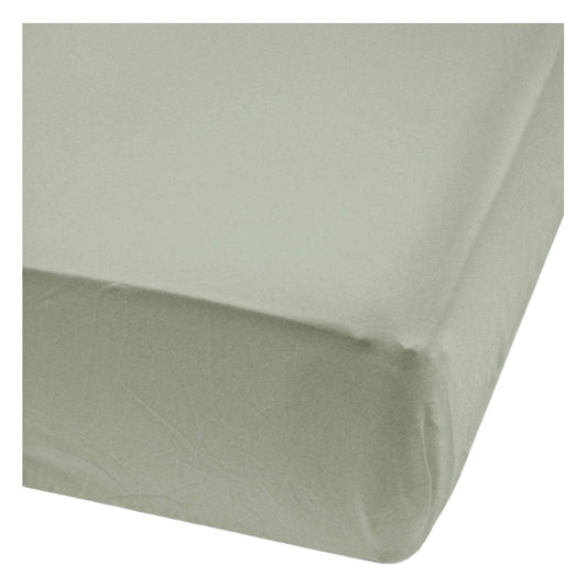 Drap contour en bambou - vert mousse