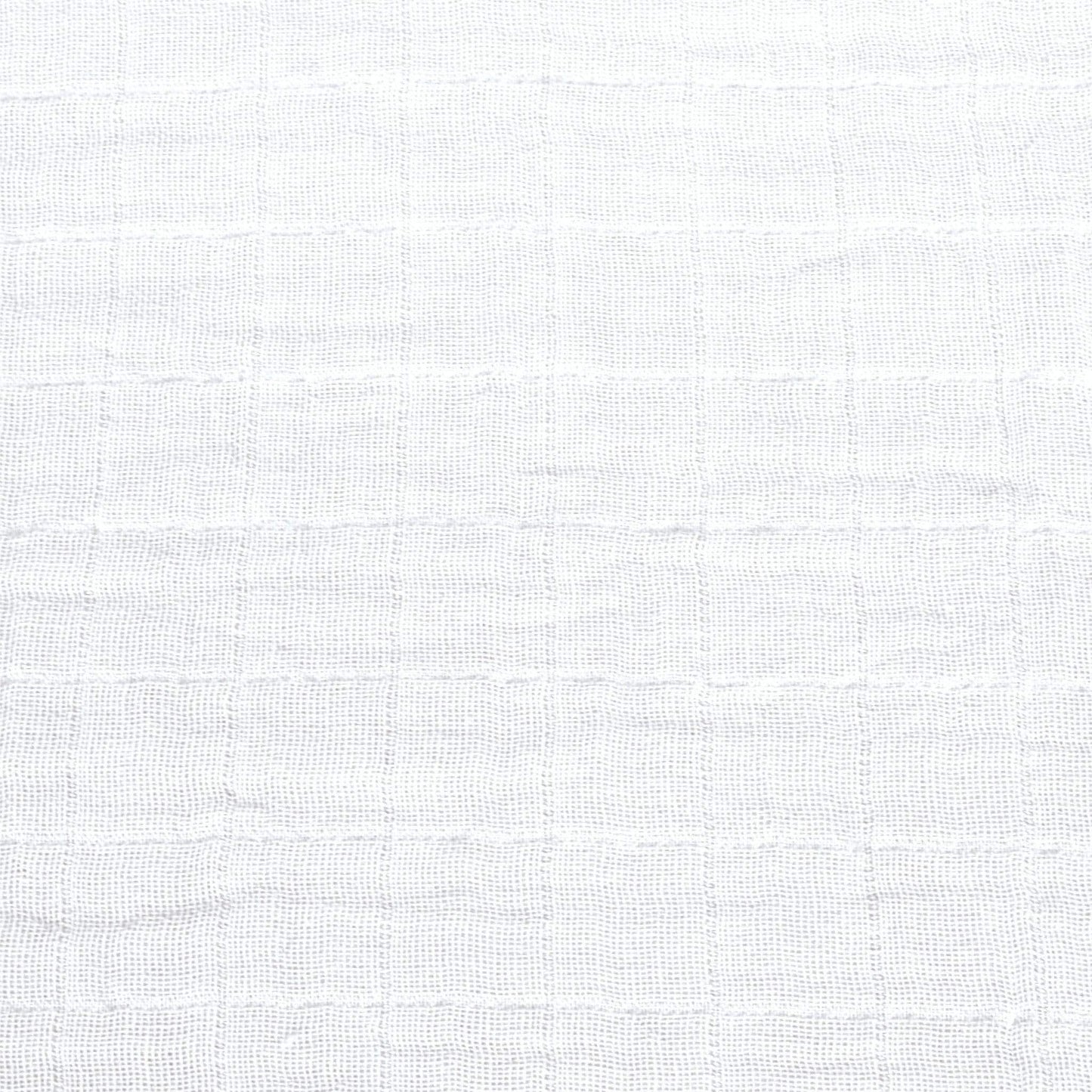 Cotton muslin fitted sheet - White