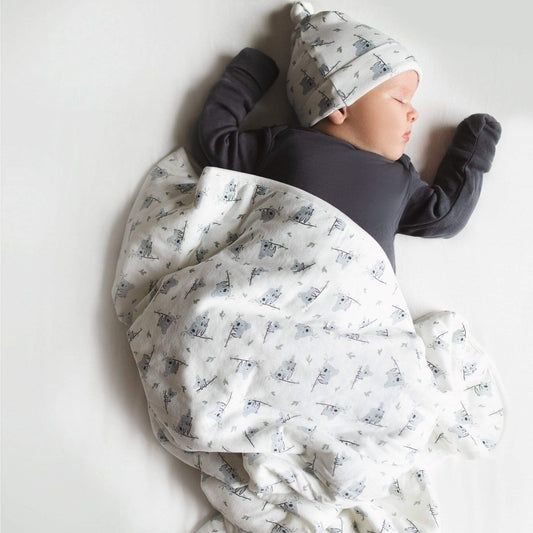 Bamboo baby sleep gown - Charcoal