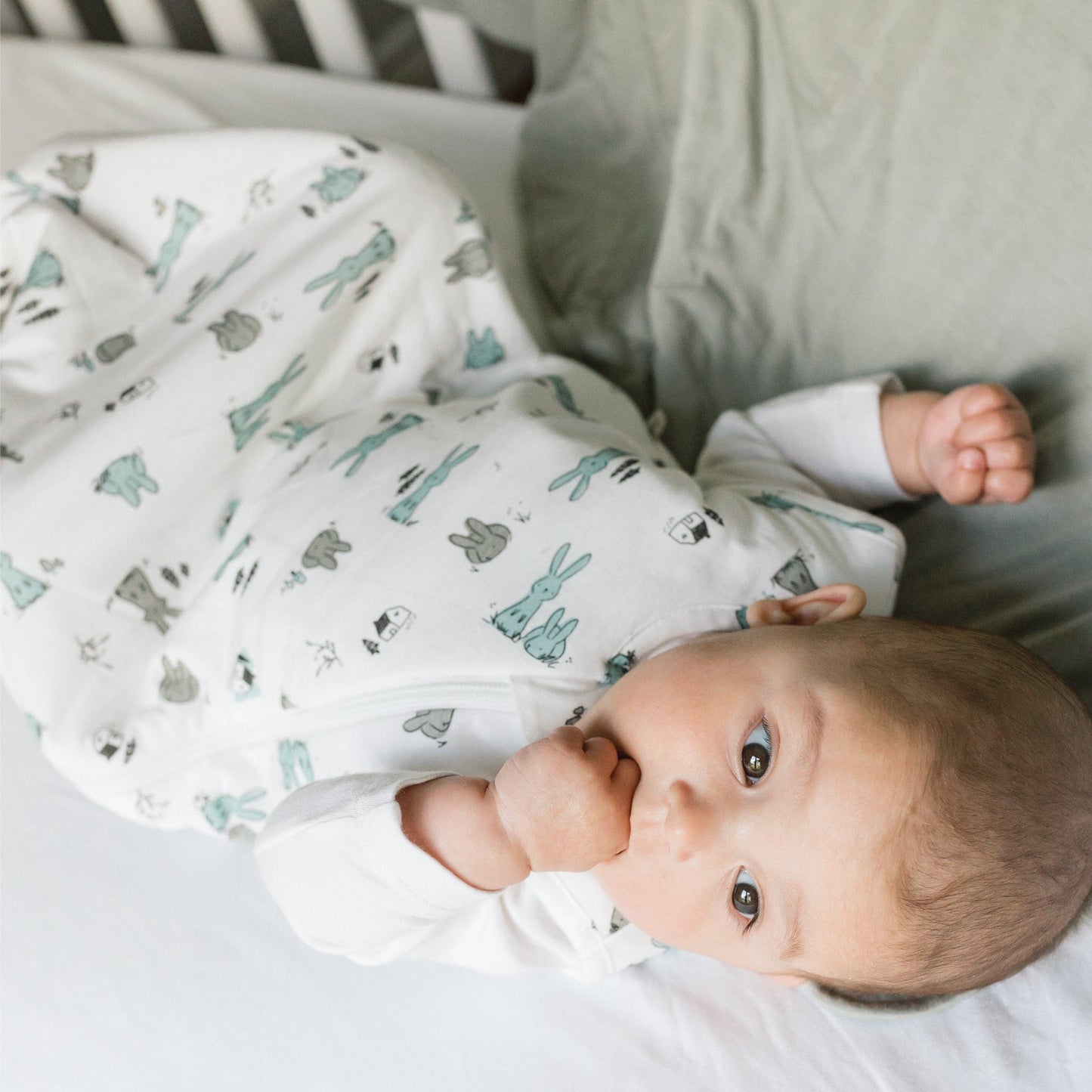 Quilted bamboo sleep sack - Space (1.0 tog)