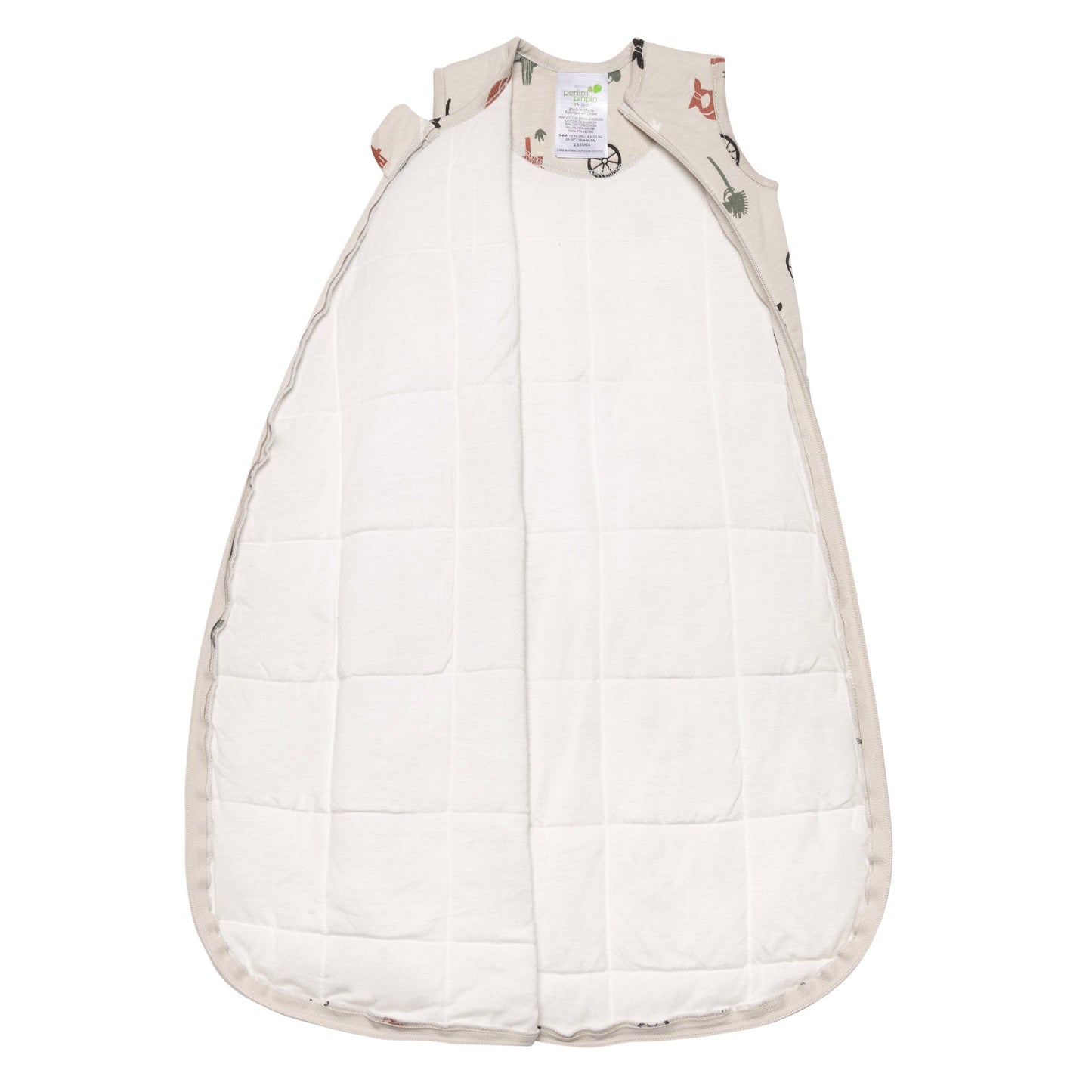 Quilted bamboo sleep sack - Cowboys (2.5 togs)