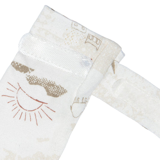 Newborn bamboo scratch mittens - Desert