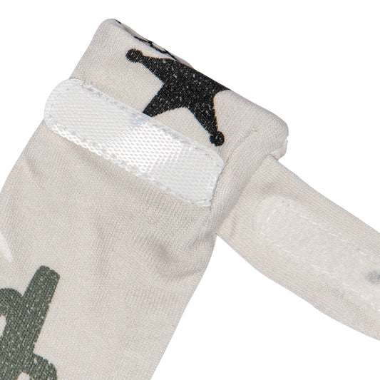 Newborn bamboo scratch mittens - Cowboys