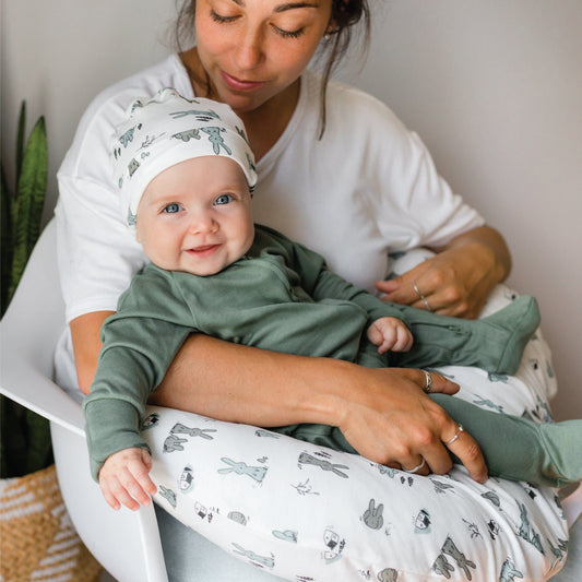 Pyjama pour bébé en bambou - Vert Chasseur