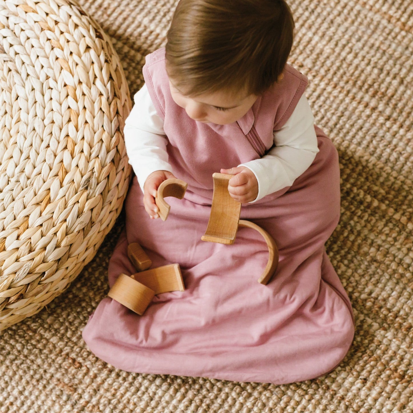 Quilted bamboo sleep sack - Lotus (1.0 tog)