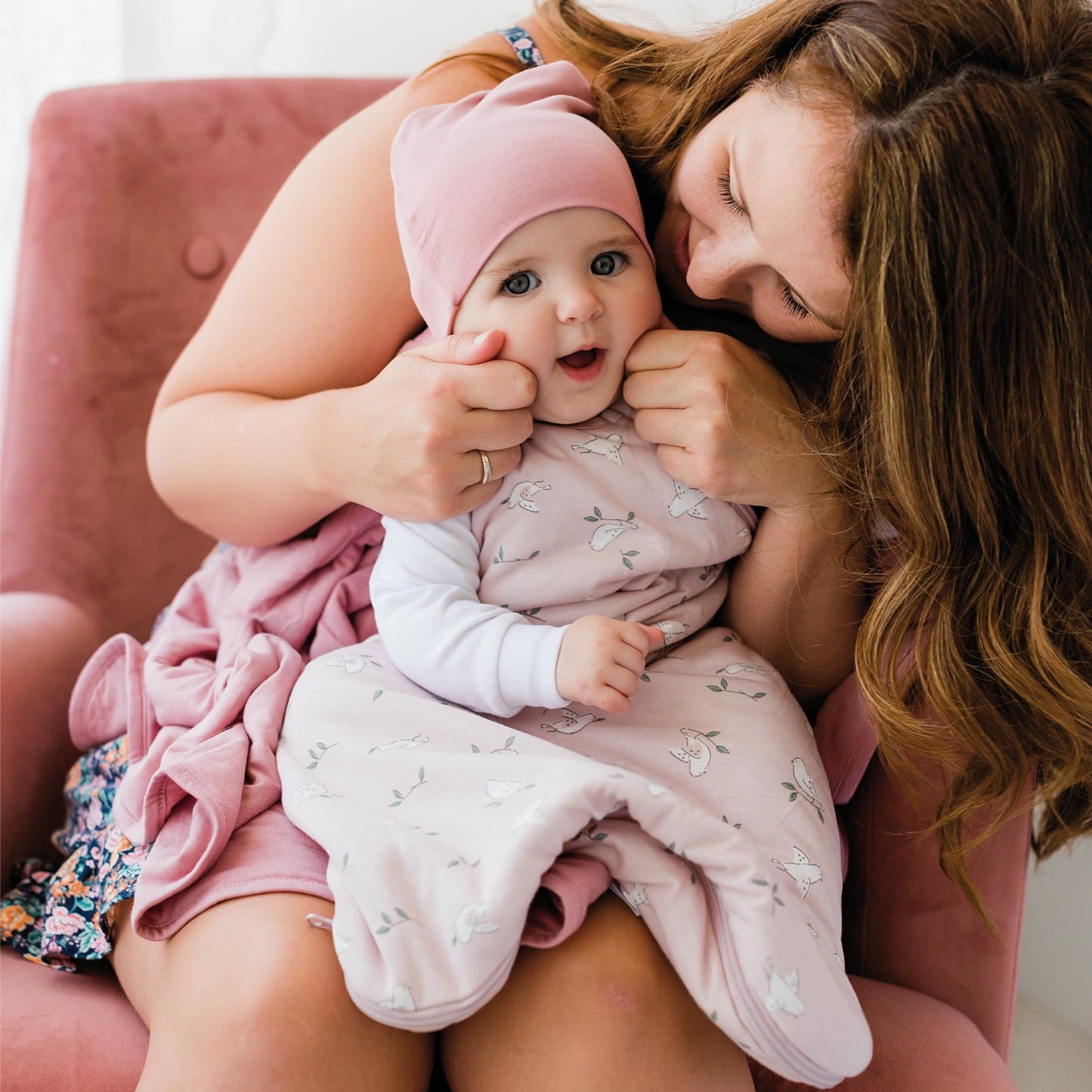 Newborn bamboo knotted hat - Lotus