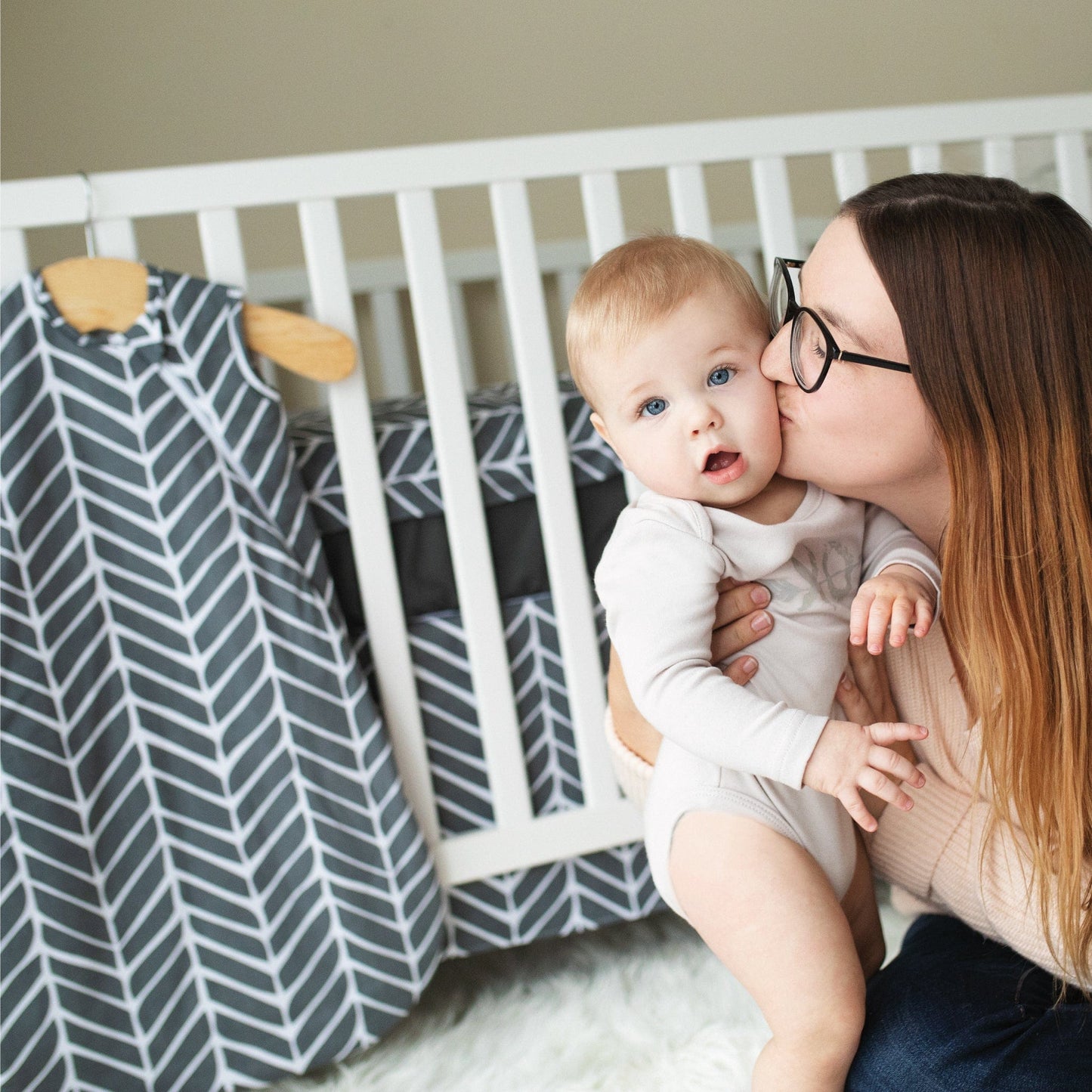 Woven cotton sleep sack - Chevron (2.0 togs)