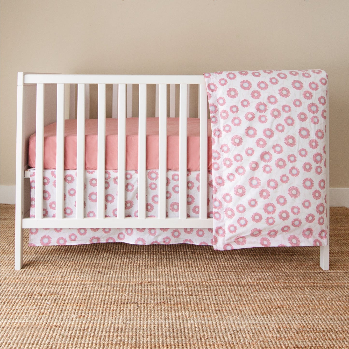Ensemble literie bébé - Marguerites