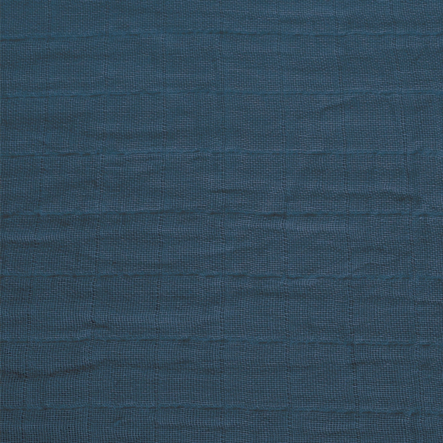 Housse de matelas à langer mousseline de coton - Bleu marine
