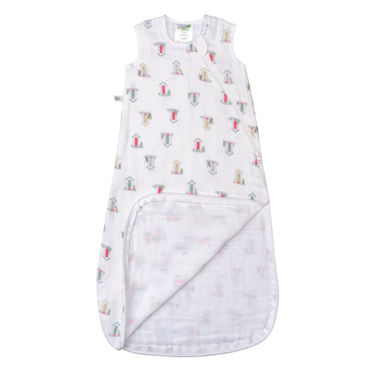 Cotton muslin sleep sack - Beach House (0.7 tog)