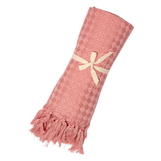 Organic cotton throw blanket - Petra