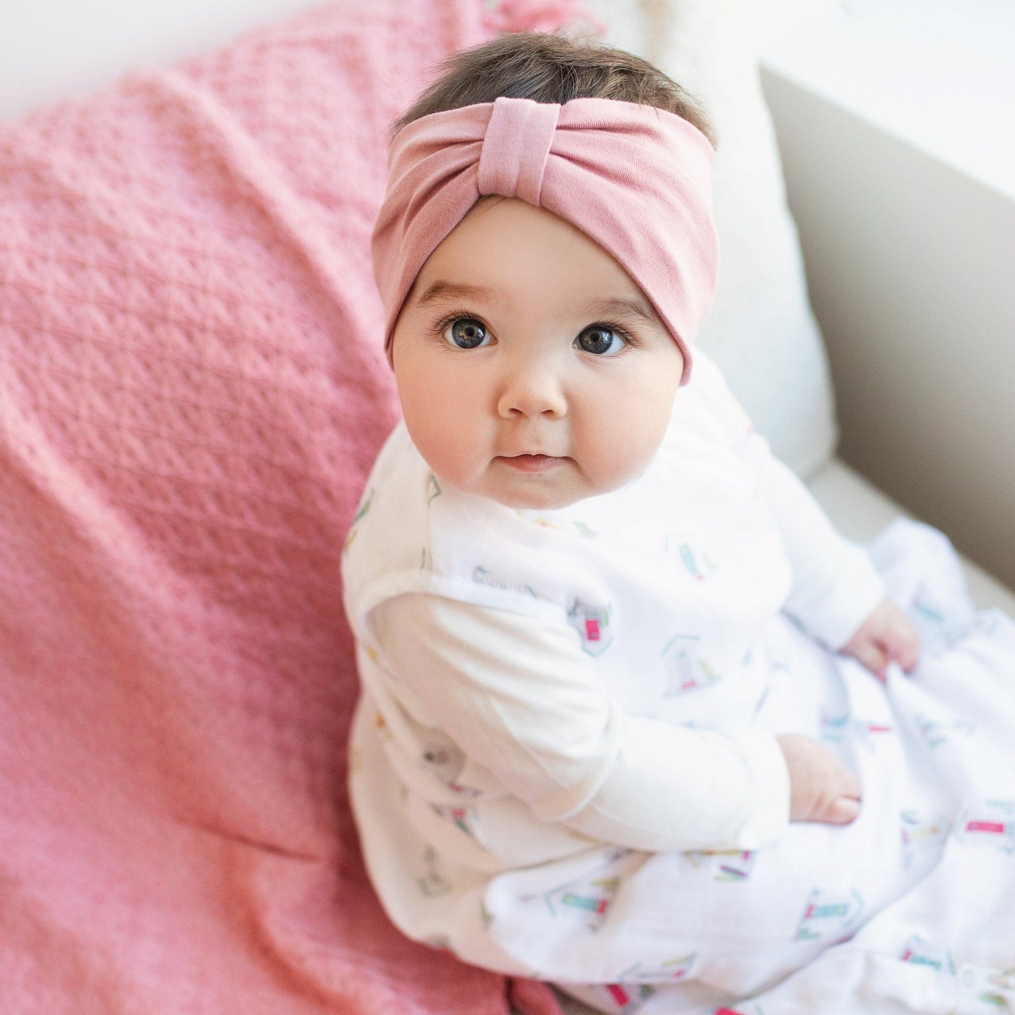 Organic cotton throw blanket - Petra