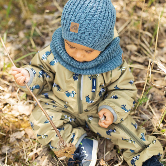 Single layer acrylic beanie - Midnight blue