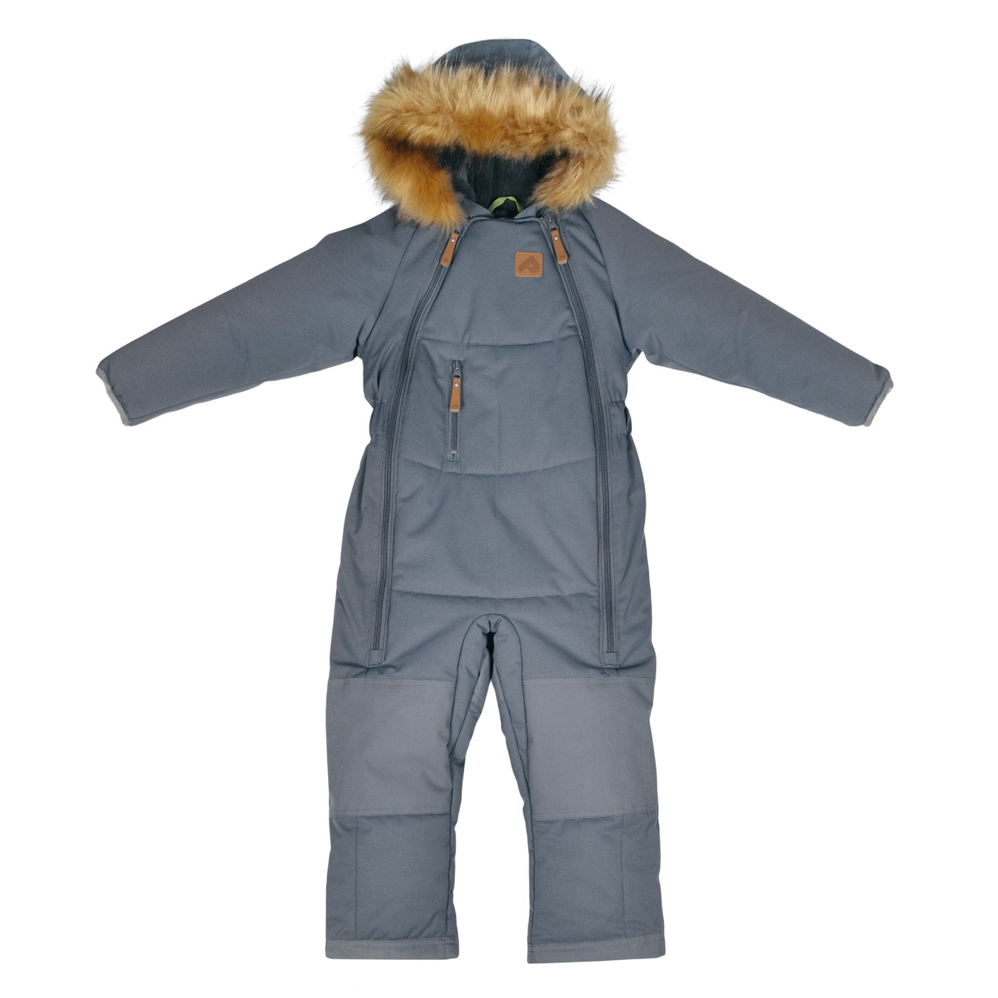One piece toddler snowsuit - Charbon Textured