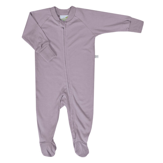 Pyjama pour bébé en bambou - prune