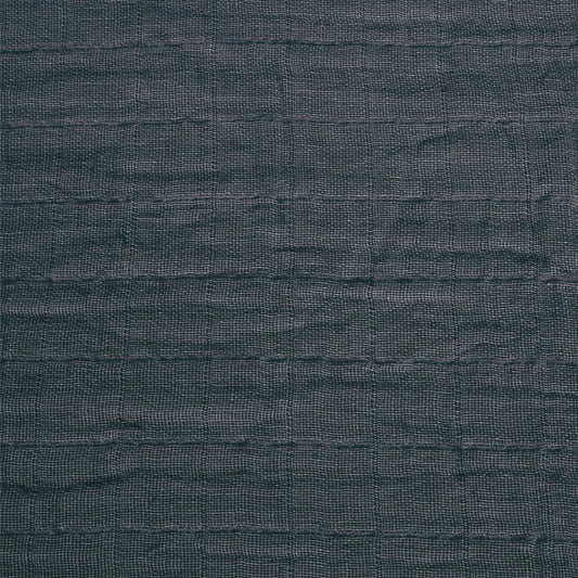 Cotton muslin fitted sheet - Charcoal