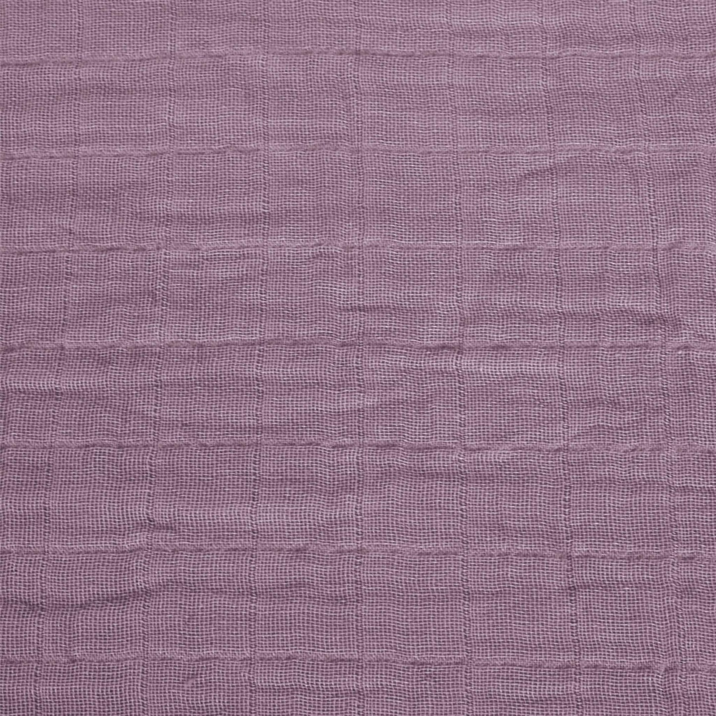 Housse de matelas à langer mousseline de coton - prune
