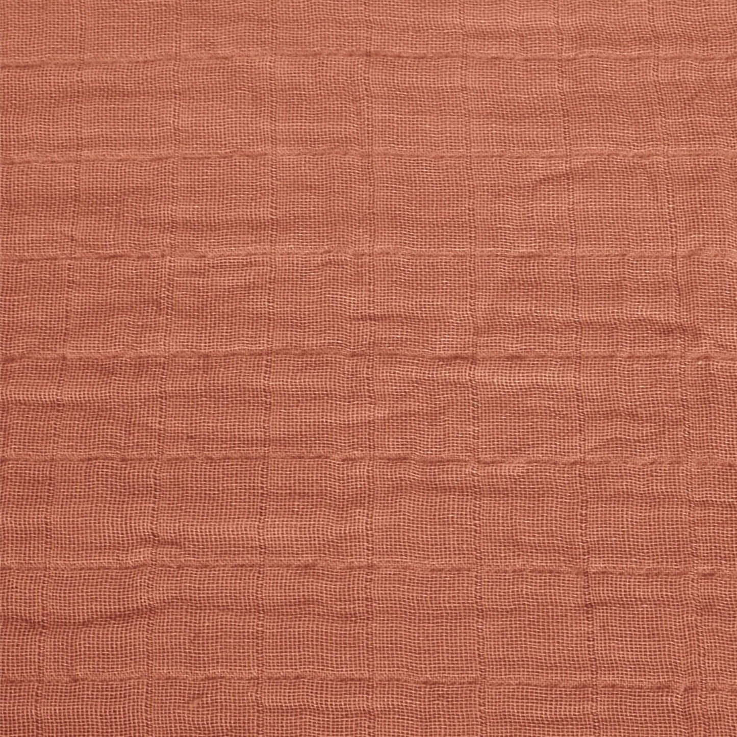 Cotton muslin change pad cover - cinnamon