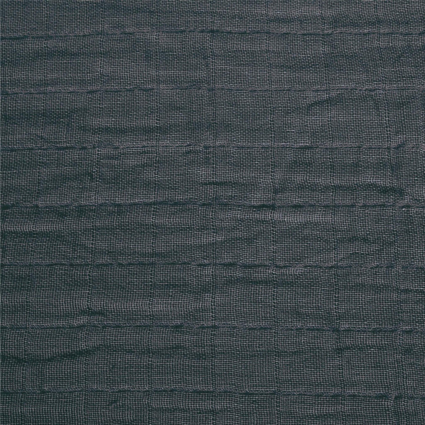Couverture mousseline de coton - charcoal