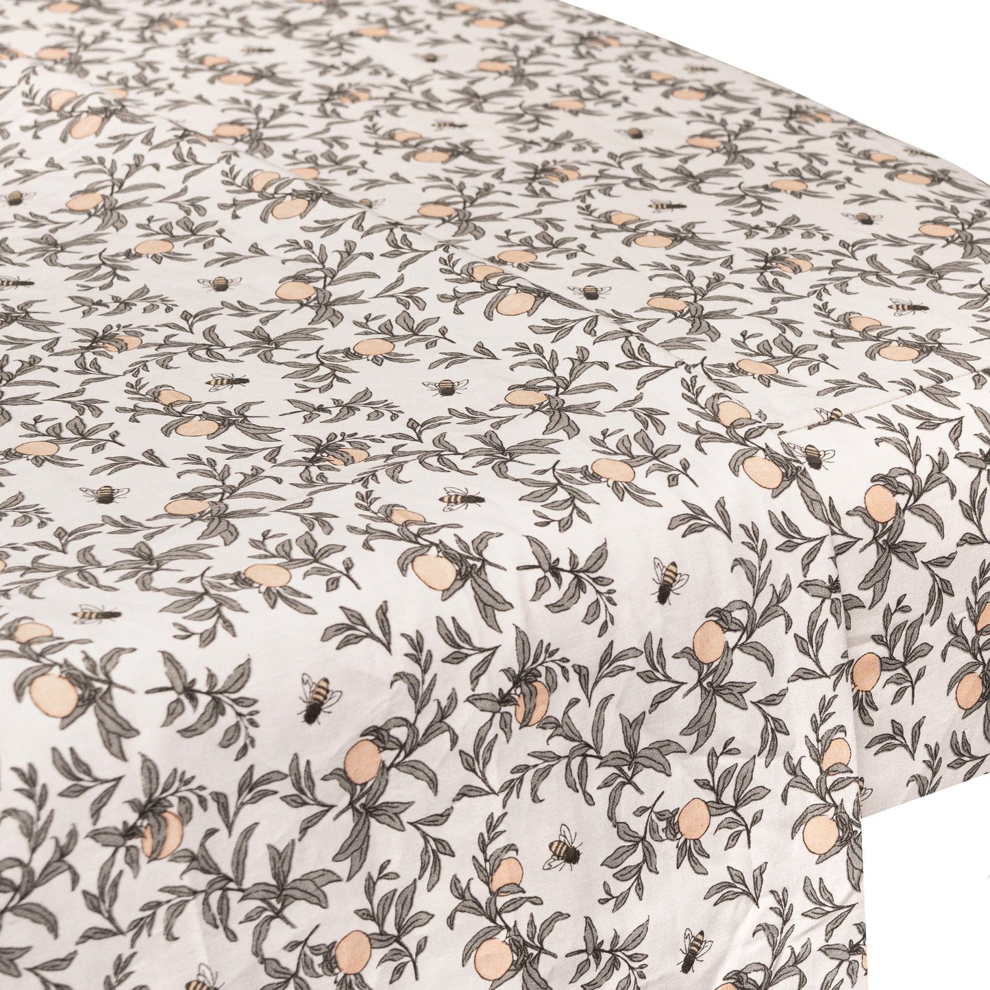 Crib flat sheet - Honeybees by Solange Pilote